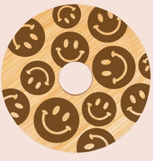 Wood Burn Bamboo Lids